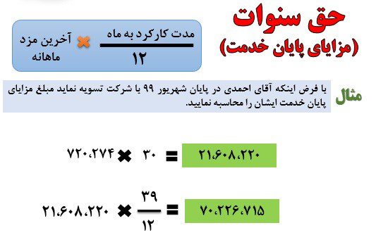 سنوات و عیدی چگونه محاسبه میشود؟ | راهنمای کامل و قانونی 3 سنوات و عیدی